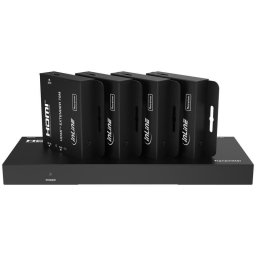 Conmutador de vídeo Eaton InLine 57886B 4 salidas 4K@30Hz HDMI RJ45