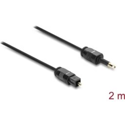 Cable Toslink Delock Digital 2 metros Negro