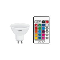 Lámpara LED Osram STAR+ RGBW regulable GU10 4,2W 250 lm blanco cálido