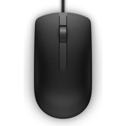 Ratón Dell 0DV0RH cable USB óptico negro con alimentación USB