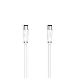 Hama Cable Coaxial Antena Macho/Hembra 5m Blanco