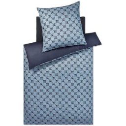 Joop Ropa de cama de satén CORNFLOWER DOUBLE 70x90cm/140x200cm Deep Ocean azul oscuro