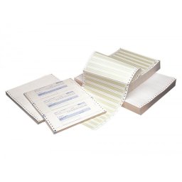 Papel continuo 240x11 blanco caja de 2500 hojas