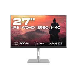Monitor JAPANNEXT 27" WQHD 300Hz IPS G-Sync FreeSync HDR Altura/Incl. Altavoces