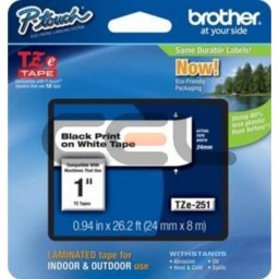 Cinta para impresora de etiquetas Brother TZE251CIV TZ 8 m x 30 mm