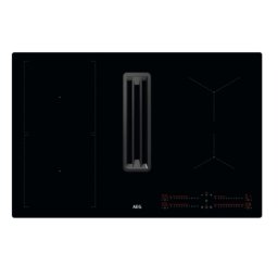 Placa de inducción AEG CCE84543CB 4 zonas 77 cm con campana integrada