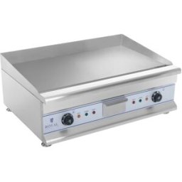 Royal Catering Plancha eléctrica fry-top doble - 75 cm - liso - 2 x 3.200 W 10010063