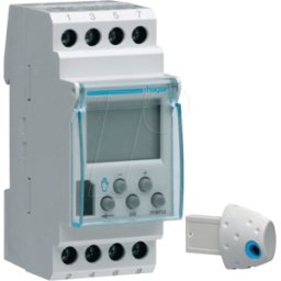 HAGER EG103D - Temporizador semanal, 1 contacto inversor, 16 a, 2 PLE, digital,