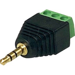GUDE 7960 - Adaptador, conector jack de 3,5 mm 3 polos Terminal roscado