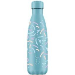 Chilly´s Bottle Chilly´s Botella térmica estampada 500 ml Modelo Doodle blue