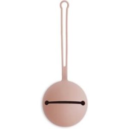 Portachupetes de silicona Mushie Color Blush