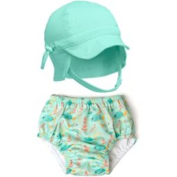 Pack gorro y bañador pañal Ocean Kiokids Color Verde