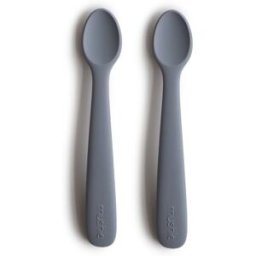 Pack 2 cucharas de silicona Mushie Color Navy