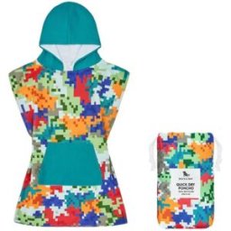 Poncho Dock & Bay Camo Cubes Talla 6 - 10 años
