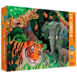Manolito Book Puzzle y libro La Jungla +6 años