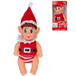 Mini Elfo de Navidad bebé de Elves Behavin Badly 13 cm Modelo Elfo Elfie