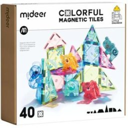 Set de 40 Bloques magnéticos Animales Mideer