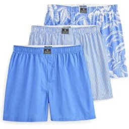 Ralph Lauren Boxershorts Paquete de 3 azul / rayas / floral azul M