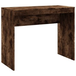 Vidaxl Escritorio De Madera Contrachapada Roble Ahumado 90x40x72 Cm