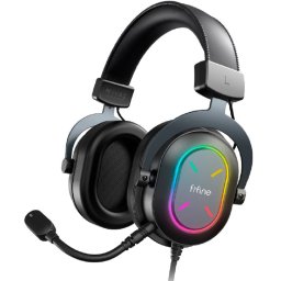 FIFINE AmpliGame H6 Auriculares Gaming 7.1 USB RGB PC/PS4/PS5/Portátil