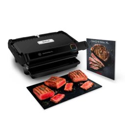 Parrilla eléctrica Tefal OptiGrill Elite XL GC760812 acero inoxidable 2200W 800cm²