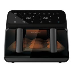 Freidora de Aire Cecotec Cecofry Advance 9000 Window 9L 2200W Doble Cestillo y Ventana