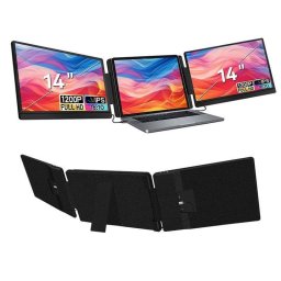 Monitor FOPO S7 14" FullHD+ 60Hz IPS Doble Pantalla Plegable USB-C Mini HDMI