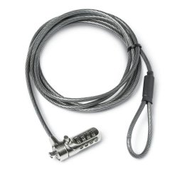 Cable antirrobo DICOTA D30885 2 m cerradura combinación acero TPR negro