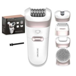 Depiladora Eléctrica Cecotec SkinCare Depil-Action 6000 Inalámbrica 4 Cabezales Resistente al Agua Luz LED
