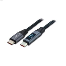 Cable MCL USB-C con Pantalla Digital 2 metros USB 2.0