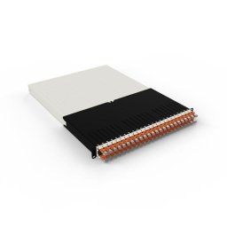 Patchbox .one Kit Gestión Cables 24 Retráctiles Cat6a 30RU STP Naranja