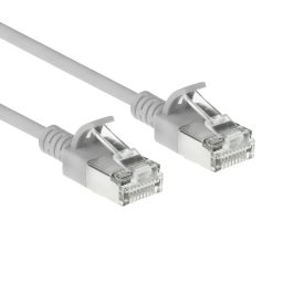 Cable de red ACT CAT6A slimline S/FTP LSZH 2 metros gris