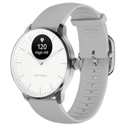 Withings ScanWatch Light 37mm Blanco Correa Gris Bluetooth Acero inoxidable