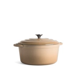 Olla de hierro fundido Jernverket 7L Blanco Crema apta para inducción y horno
