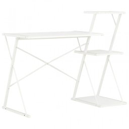 VidaXL Escritorio con Estantería 116x50x93cm Blanco