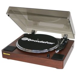 Tocadiscos Roadstar TT-260SPK AUX Tracción directa Cassette MP3 SD madera