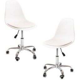 RegalosMiguel Pack 2 Sillas Dami Office - Blanco