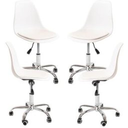 RegalosMiguel Pack 4 Sillas Dami Office - Blanco