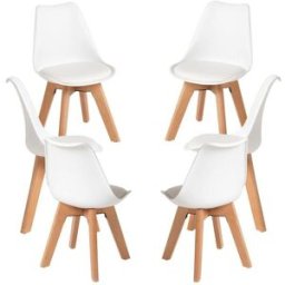 RegalosMiguel Pack 6 Sillas Synk Kid (Infantil) - Blanco