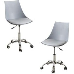 RegalosMiguel Pack 2 Sillas Blok Office - Gris claro