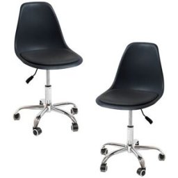 RegalosMiguel Pack 2 Sillas Dami Office - Negro