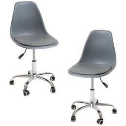 RegalosMiguel Pack 2 Sillas Dami Office - Gris oscuro