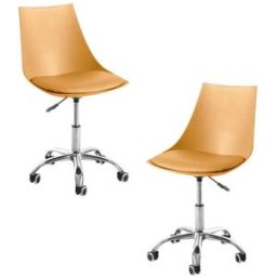 RegalosMiguel Pack 2 Sillas Blok Office - Mostaza