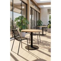 RegalosMiguel Mesa Kuat Redonda 60 cm - Madera clara