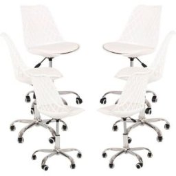 RegalosMiguel Pack 6 Sillas Mima Office - Blanco
