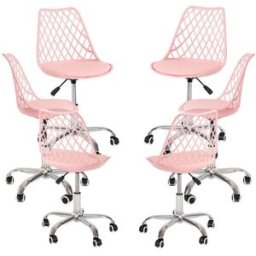 RegalosMiguel Pack 6 Sillas Mima Office - Rosa