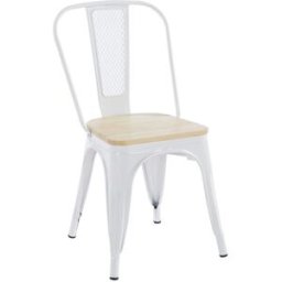 RegalosMiguel Pack 6 Sillas Valix Madera Natural - Blanco