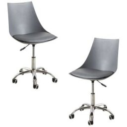 RegalosMiguel Pack 2 Sillas Blok Office - Gris oscuro
