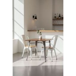 RegalosMiguel Silla Torix Madera Natural - Blanco