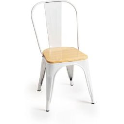 RegalosMiguel Pack 6 Sillas Torix Madera Natural - Blanco